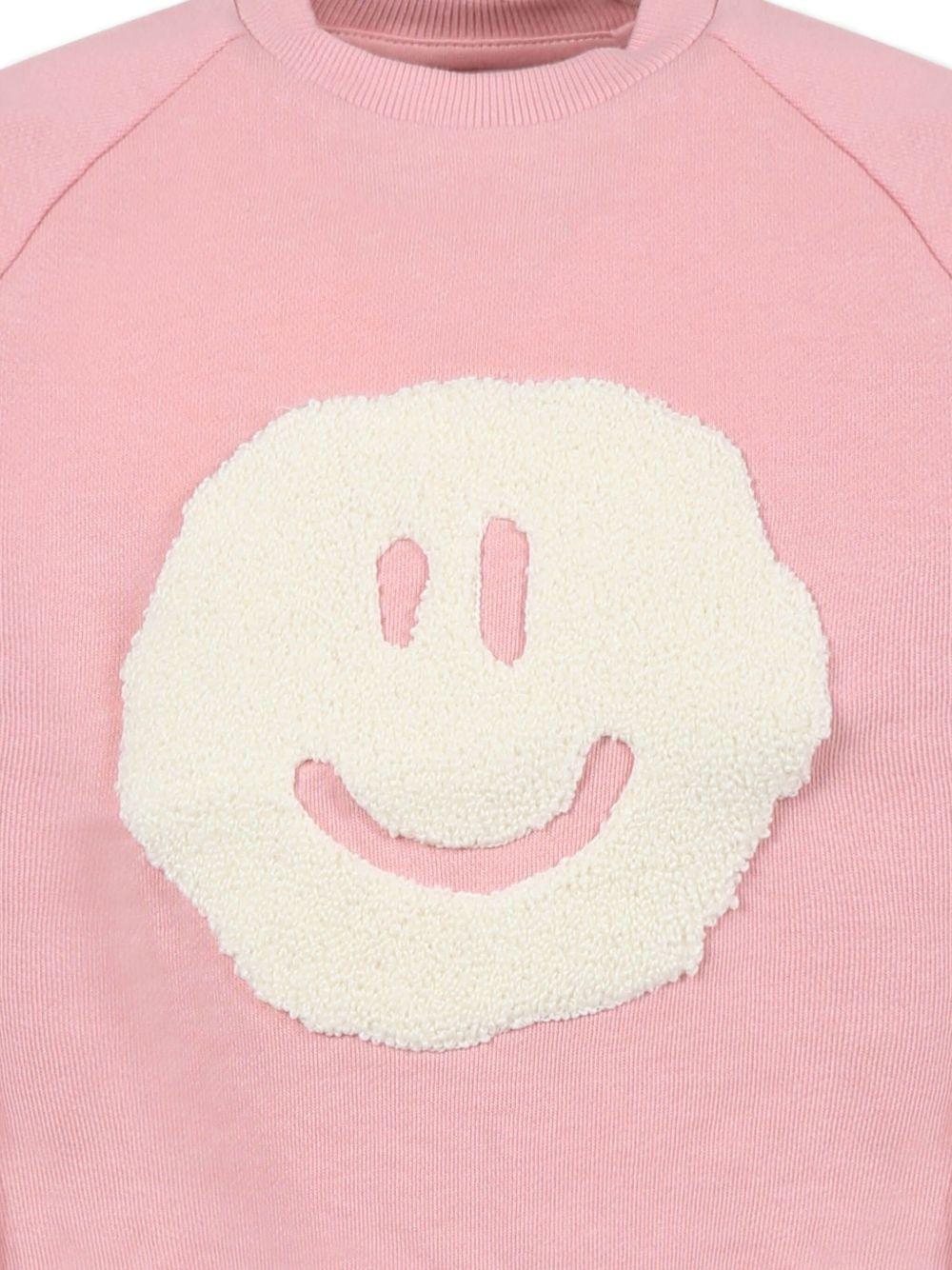 Felpa con stampa per neonata Molo rosa con girocollo 6S25J203 8283 MOLO 
