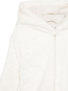 Giubbino per bambina MC2 Saint Barth Kids bianco con applicazione orecchie da orso HYSO002 00355I MC2 ST. BARTH KIDS 