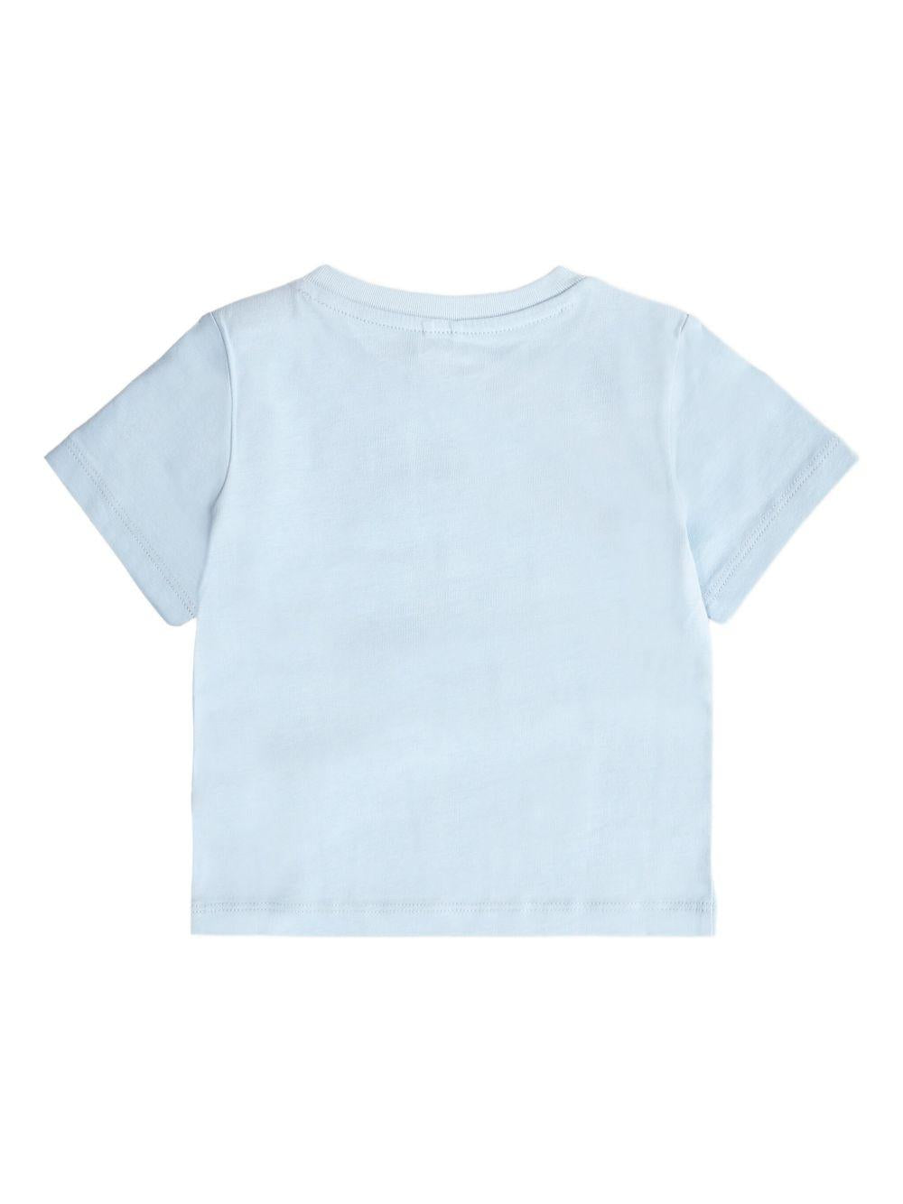 T-shirt per neonata Stella McCartney Kids azzurro con stampa grafica TX8531 Z0434 60R STELLA McCARTNEY KIDS 