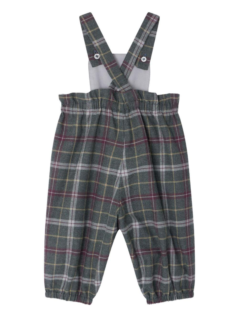 Tutina per neonata Bonpoint grigio con motivo a quadri W05XOVW00003 395A BONPOINT 