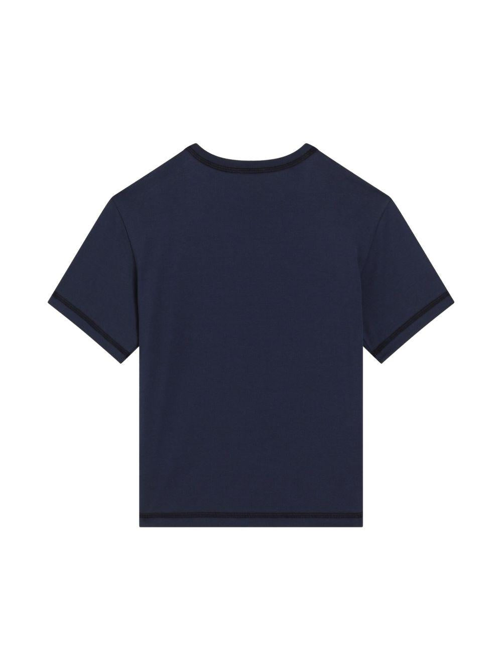 T-shirt per bambino Dolce & Gabbana Kids blu con stampa L4JTHV G7OJ1 B0013 DOLCE & GABBANA KIDS 