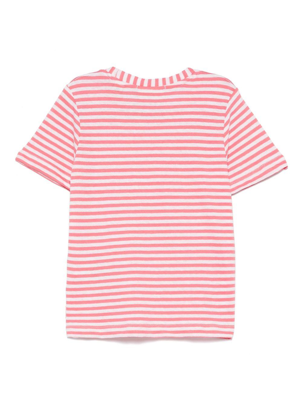 T-shirt per bambina Scotch & Soda Kids rosa a righe 179362 650 SCOTCH&SODA 