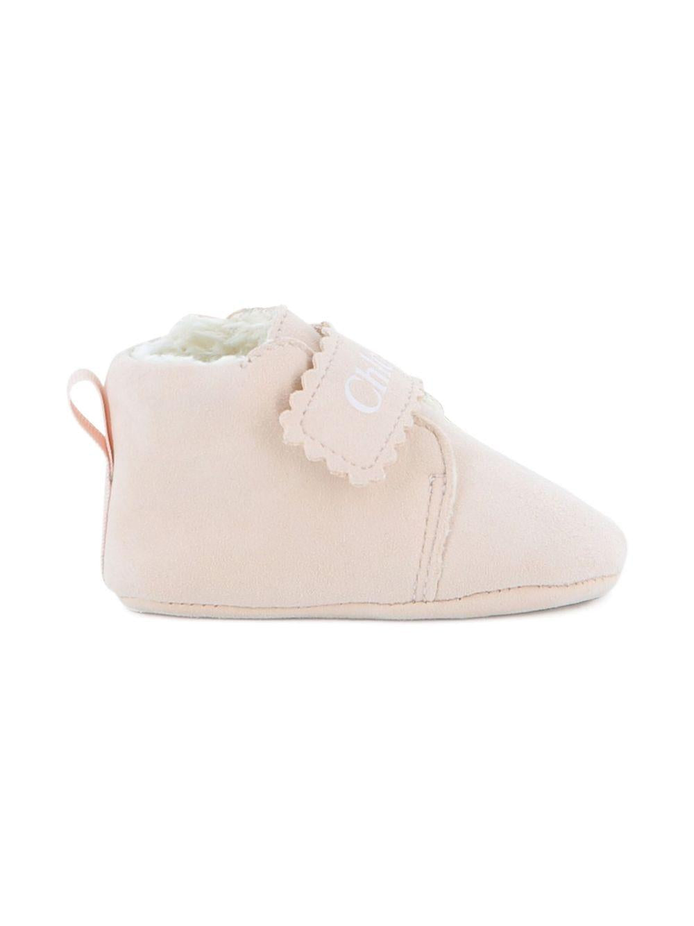 Scarpine per neonata Chloé Kids rosa con borso a smerlo C20762 244 CHLOE' KIDS 