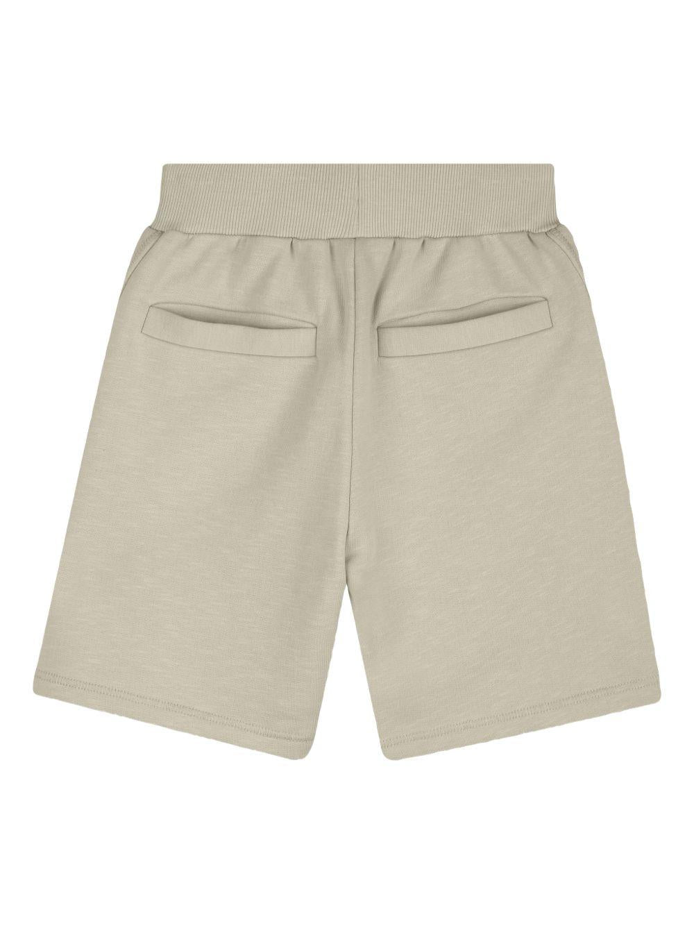 Shorts per bambino Givenchy Kids beige con bordo a coste H31106 192 GIVENCHY KIDS 