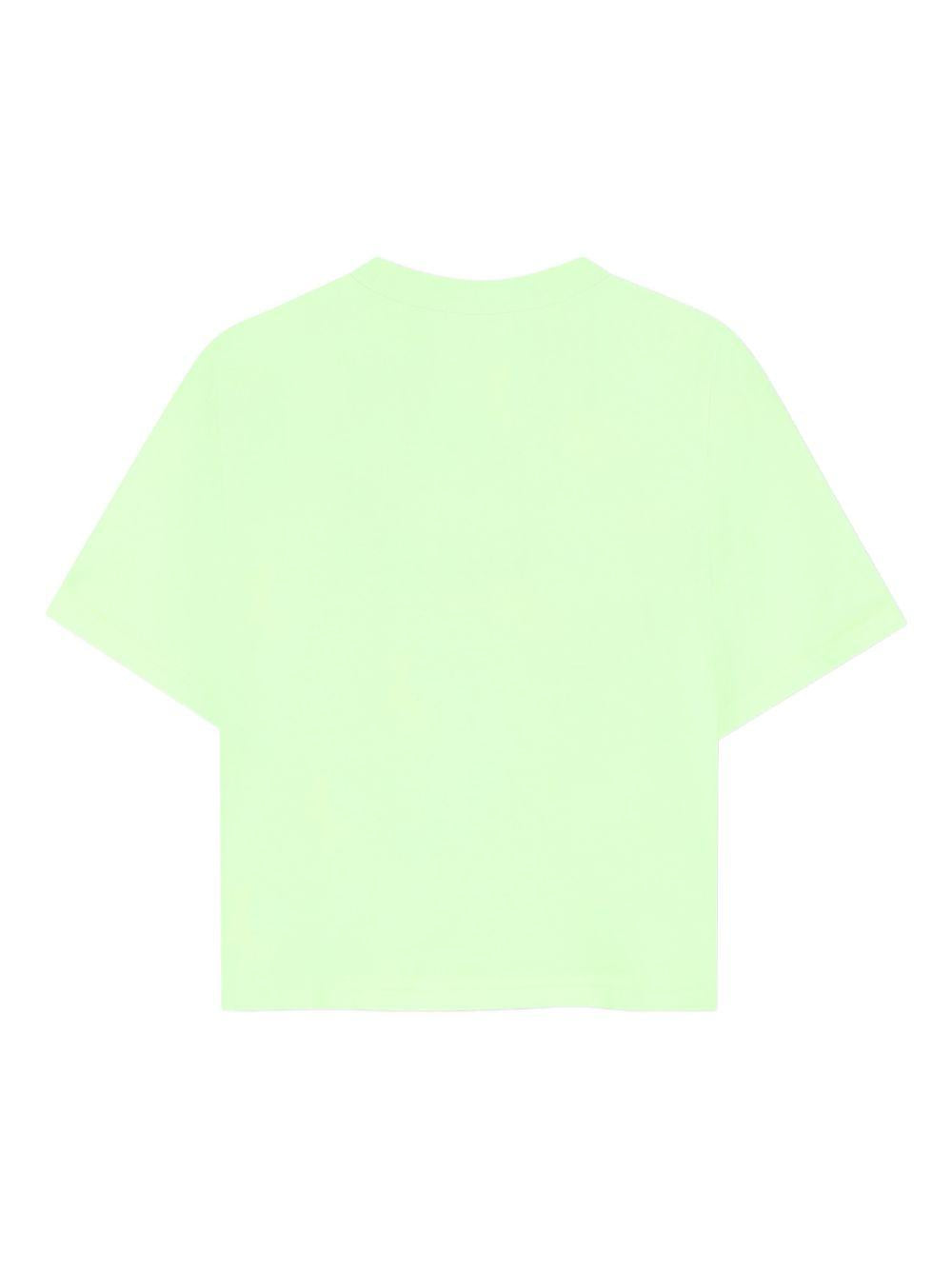 T-shirt per bambino Billieblush verde con stampa grafica U21697 552 BILLIEBLUSH 