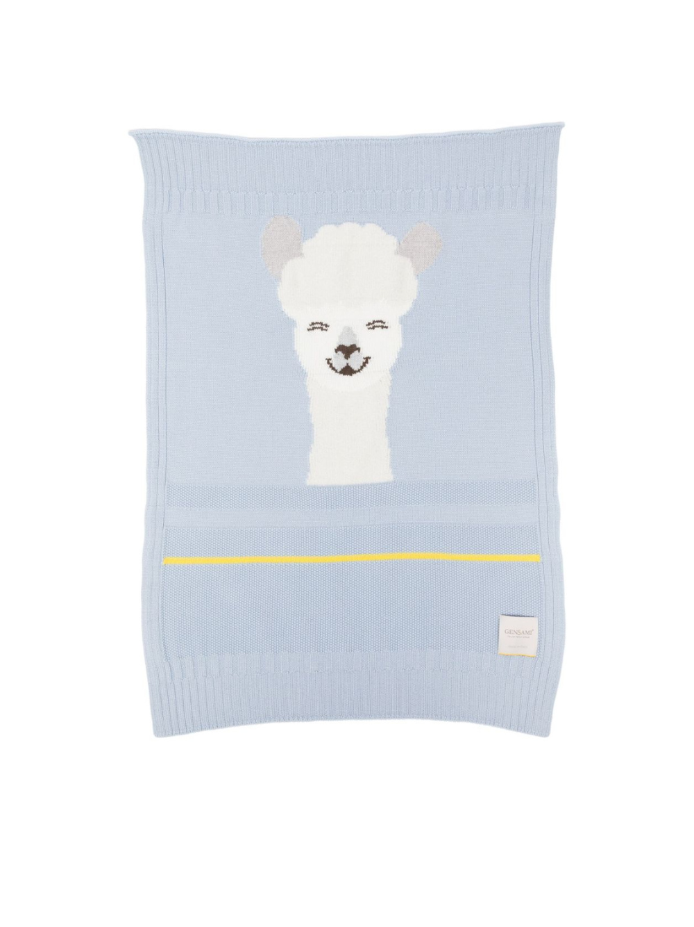 Coperta per neonato Gensami Kids azzurro con intarsio lama COP-ALP-WE SKY BLUE GENSAMI 