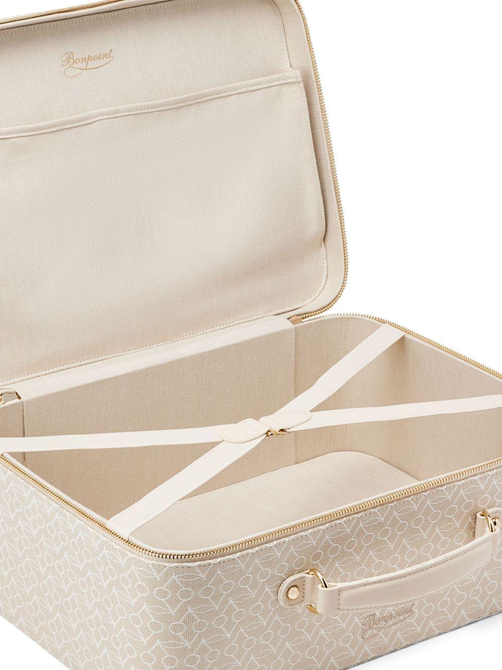 Borsa fasciatoio per neonati Bonpoint beige con stampa Devote PERPBAW00002 060 BONPOINT 