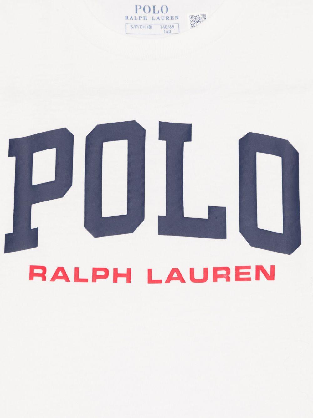 T-shirt per bambino Polo Ralph Lauren Kids bianco con stampa logo 958159 002 Ralph Lauren kids 