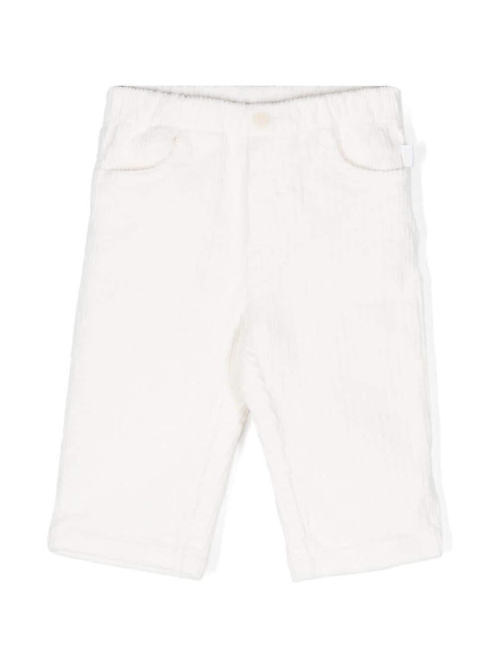 Pantaloni di velluto a coste per neonato Il Gufo bianco con gamba dritta A24PL030V6012 100 IL GUFO 