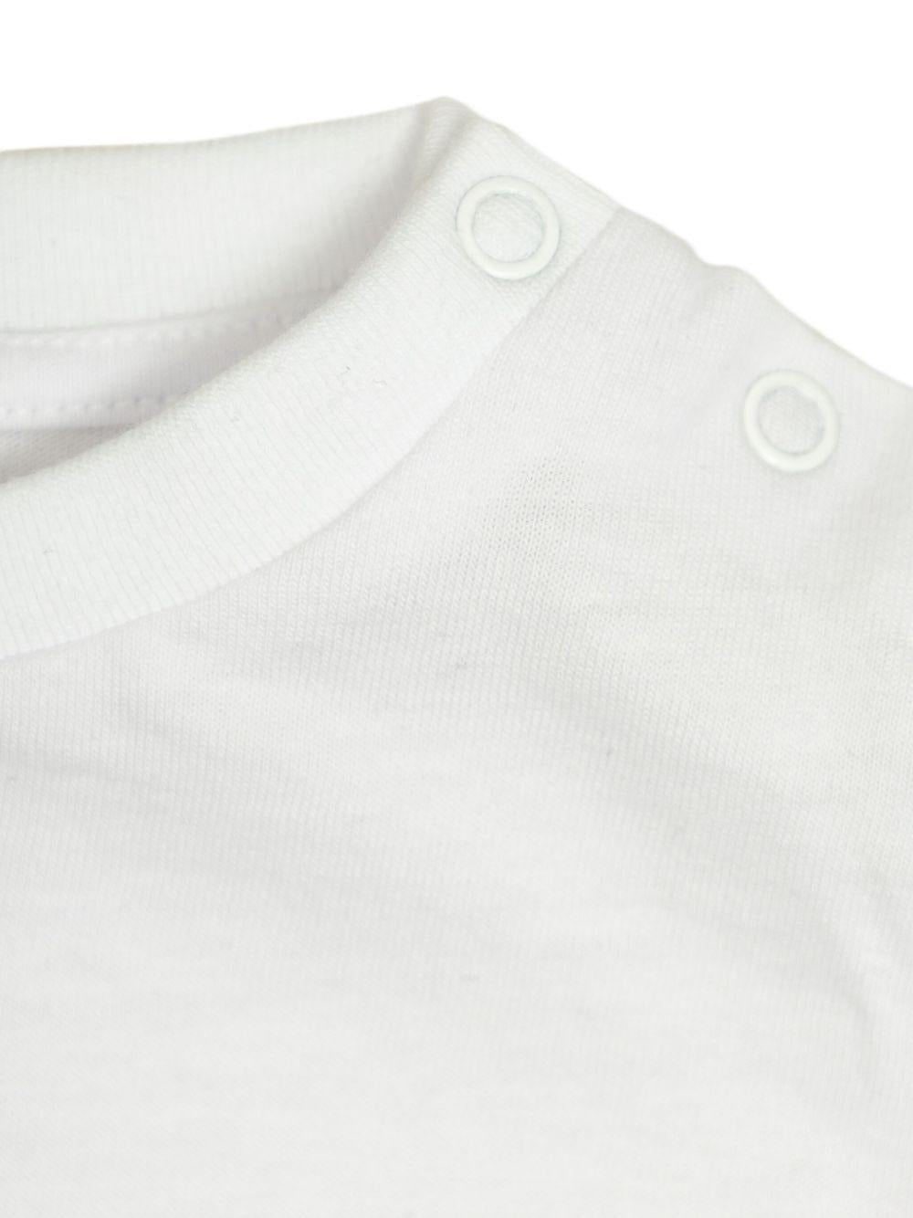 T-shirt per neonata Stella McCartney Kids bianco con stampa a cuore TX8001 Z0434 100 STELLA McCARTNEY KIDS 