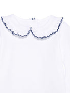Tutina per neonata Mariella Ferrari bianco con rifiniture blu CMY23ML 093B MARIELLA FERRARI 