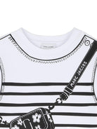 Abito per bambina The Marc Jacobs Kids bianco con stampa borsa W60715 10P THE MARC JACOBS KIDS 