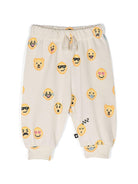 Pantaloni sportivi per neonati Molo Simeon beige con stampa grafica 6W24I203 9164 MOLO 