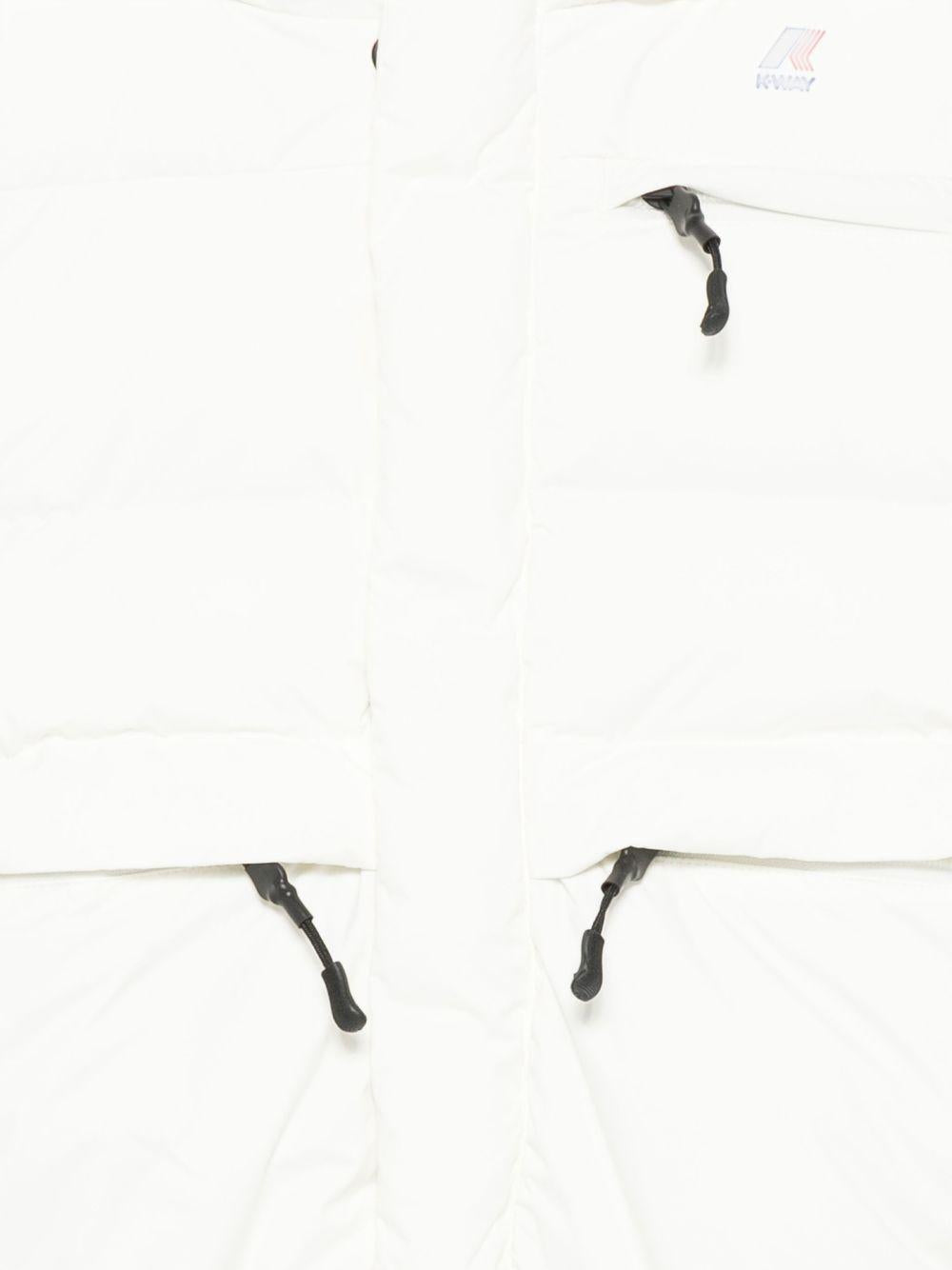 Giubbino per bambini K-Way Kids bianco con design trapuntato K6141CW X42 K-WAY KIDS 