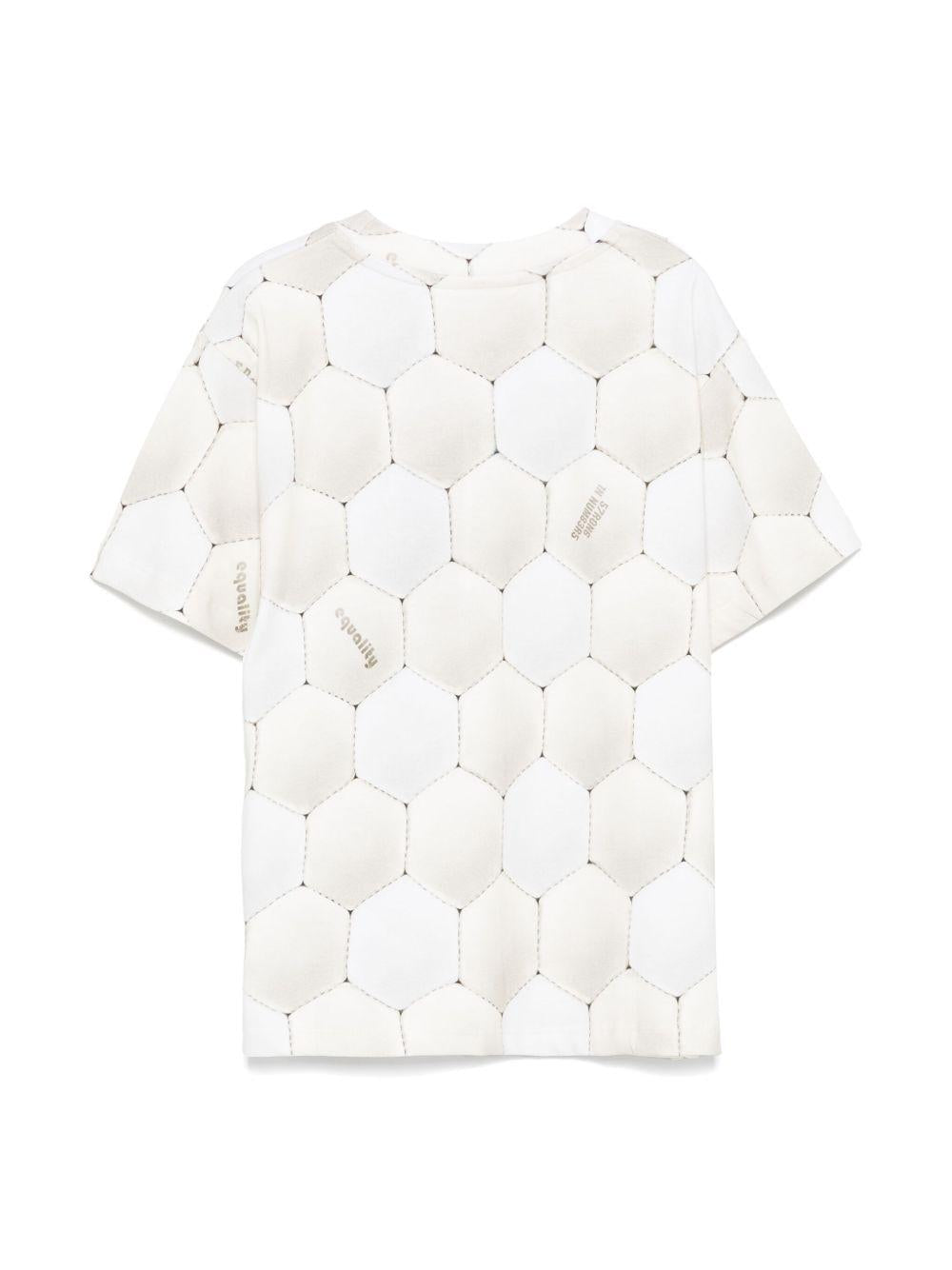 T-shirt per bambino Molo Riley beige con stampa all-over 1S25A215 9360 MOLO 