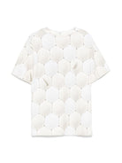 T-shirt per bambino Molo Riley beige con stampa all-over 1S25A215 9360 MOLO 