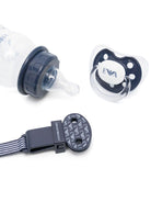 Set biberon e ciuccio per neonati Emporio Armani Kids blu con stampa 407139 CC919 00535 EMPORIO ARMANI KIDS 