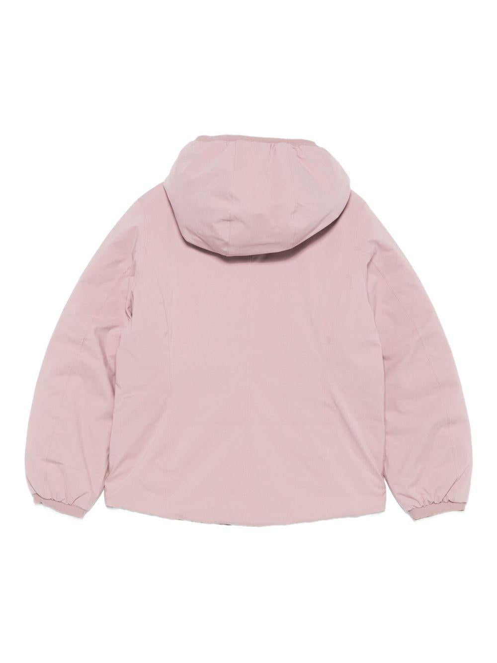 Giubbino per bambina K-Way Kids rosa con design reversibile K5123QW B2W K-WAY KIDS 