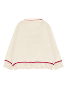 Cardigan per neonato La Stupenderia bianco con scollo a V 1WCCR61 826 LA STUPENDERIA 