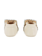 Scarpine primi passi per neonata Chloé Kids beige con ricamo con logo C20944 117 CHLOE' KIDS 