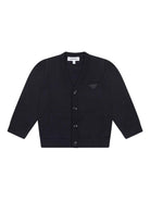 Cardigan per neonato Emporio Armani Kids blu navy con applicazione EB000446 AF15211 UB118 EMPORIO ARMANI KIDS 