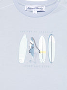 T-shirt con stampa per neonato Tartine & Chocolat azzurro con girocollo CA10041 45 TArtine & Chocolat 
