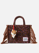 Charm con mini volpe peluche per bambini MC2 ST. Barth Kids arancione con laccio rosso CHARF01 01816I MC2 ST. BARTH KIDS 