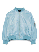 Bomber imbottito per bambino Calvin Klein Kids blu con tasca con zip IB0IB02254 CZC CALVIN KLEIN KIDS 