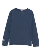 T-shirt per bambino MC2 Saint Barth Kids blu con ricamo Snoopy sul davanti LUT0005 01017I MC2 ST. BARTH KIDS 