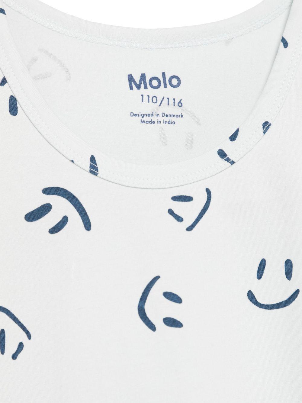 Set di due canotte per bambino Molo blu Jayden con mini targhetta con logo 1S25Q101 9353 MOLO 