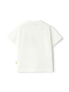 T-shirt con motivo sunset per neonato Il Gufo bianco con orlo dritto P25TS481MF001 1037 IL GUFO 
