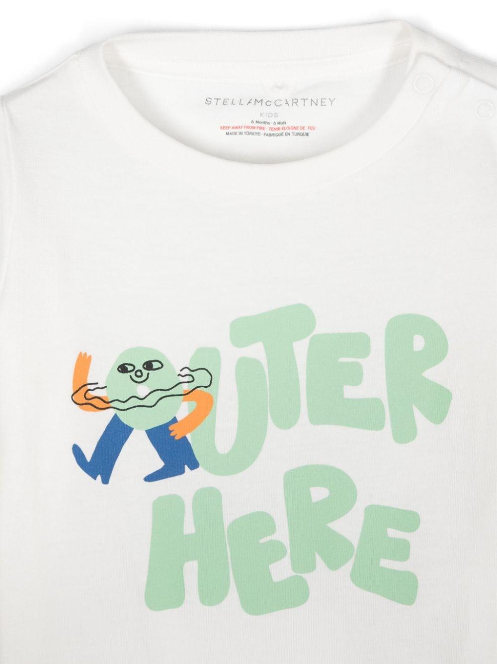 T-shirt con stampa grafica TV8510 Z0434 101 STELLA McCARTNEY KIDS 