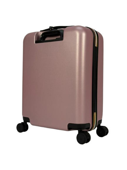 Trolley Eudoxie Logo per bambini K-Way Kids rosa con logo stampato all-over K81372W WDV K-WAY KIDS 
