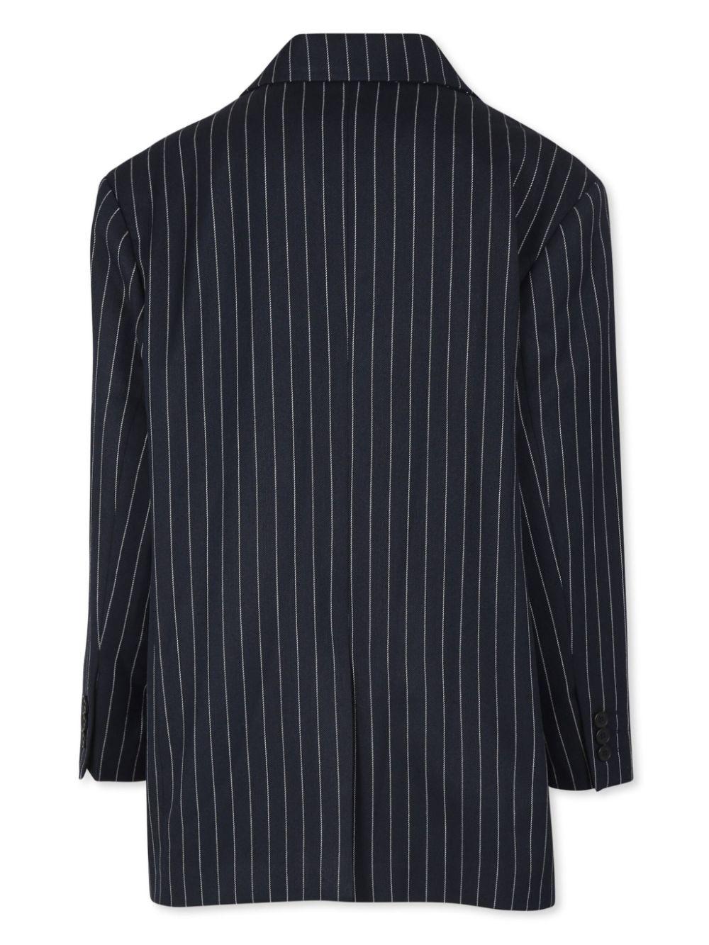 Blazer per bambino Douuod Kids blu con motivo a righe verticali DV2P04 Z2519 621AV DOUUOD 