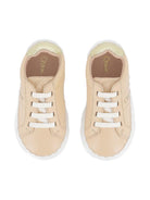 Sneakers per neonata Chloé Kids beige con bordo a smerlo C20730 46J CHLOE' KIDS 