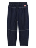 Jeans per bambino Kenzo Kids blu con stampa logo K61731 Z35 KENZO KIDS 