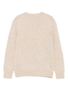 Maglione per bambina MC2 Saint Barth Kids beige con scritta ricamata sul davanti "Dolcemente complicata" PRC0001 00670I MC2 ST. BARTH KIDS 