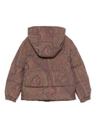 Giubbino per bambina Etro Kids marrone con stampa Paisley GX2P67 N0378 320MC ETRO KIDS 