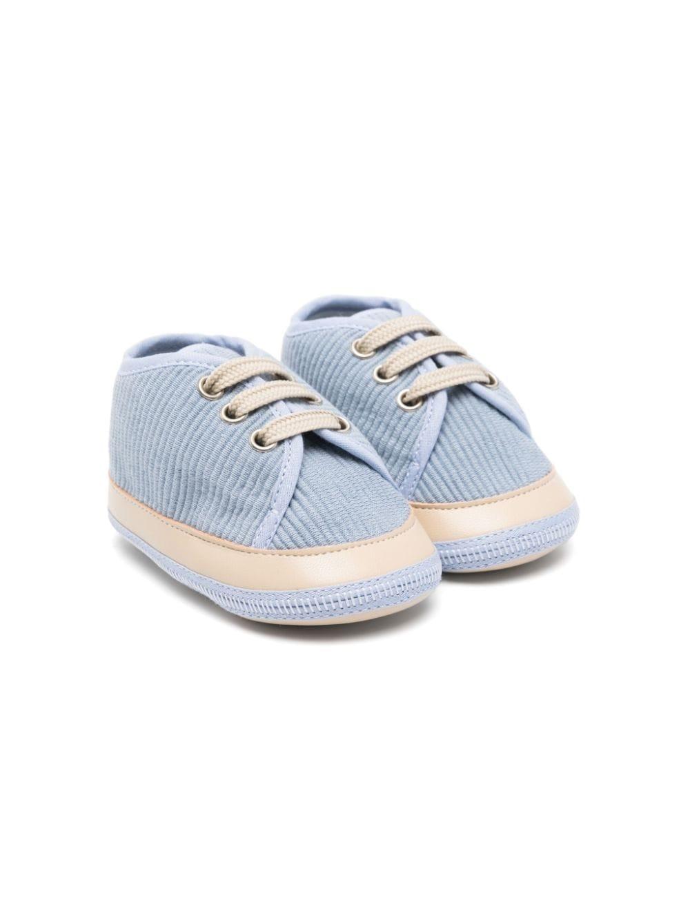 Sneakers azzurre per neonato con punta a contrasto Colorichiari MN9578804731 50 COLORICHIARI 