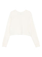 Maglione per bambina Pinko Kids bianco con logo sul davanti KFMA012CFL084 B000 PINKO KIDS 