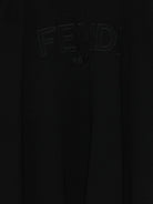 Poncho per bambina Fendi Kids nero con cappuccio con motivo FF JUQ068 AVGC F0QA1 FENDI KIDS 