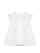 Abito per neonata La Stupenderia bianco con dettaglio fiocco 2CCAB68 X06 LA STUPENDERIA 