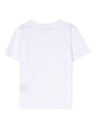 T-shirt per bambino Balmain Kids bianco con stampa logo sul petto BT8P41 Z0082 100NE BALMAIN KIDS 