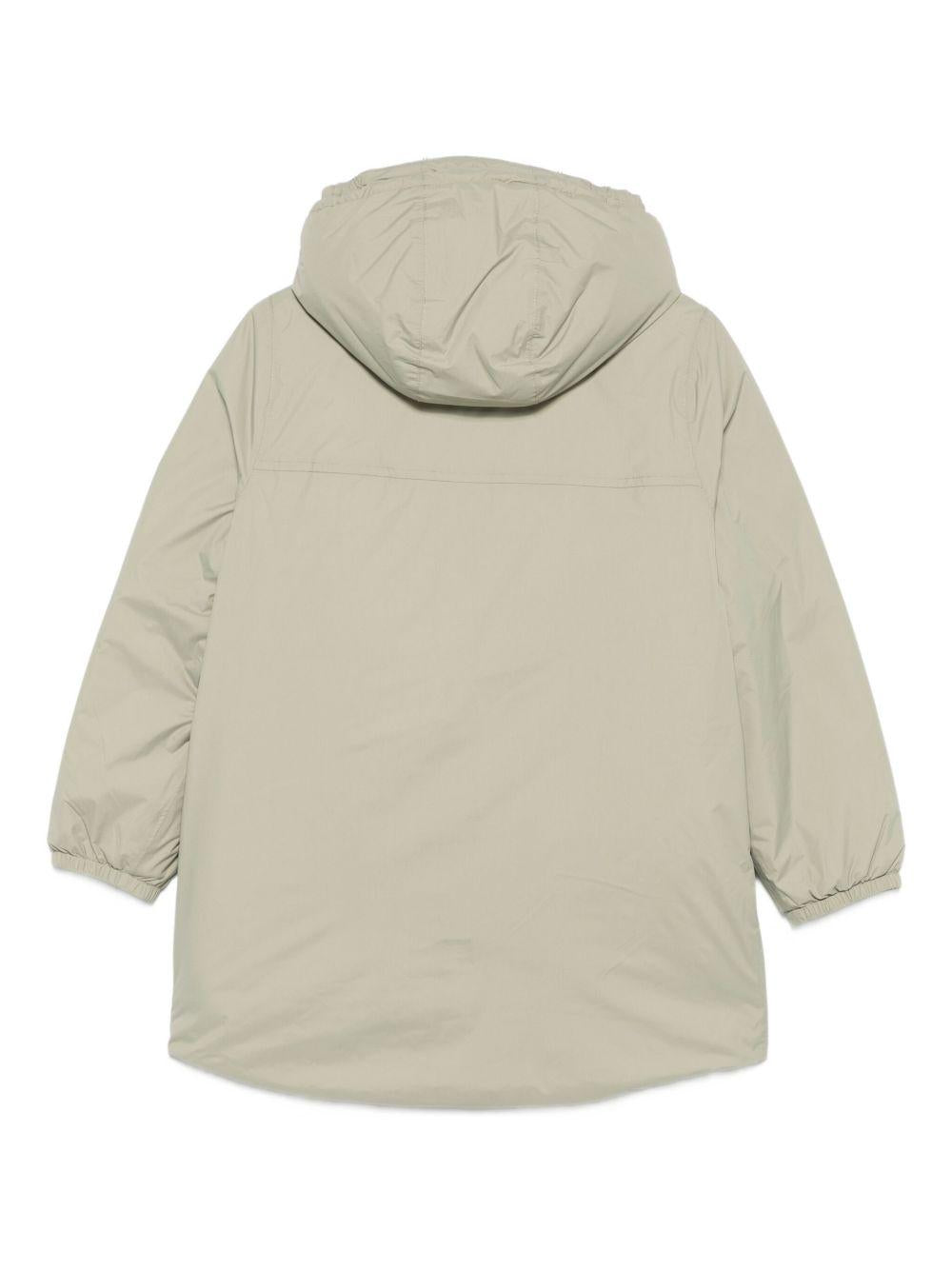 Giubbino per bambini K-Way Kids verde con dettaglio logo K7142UW 633 K-WAY KIDS 