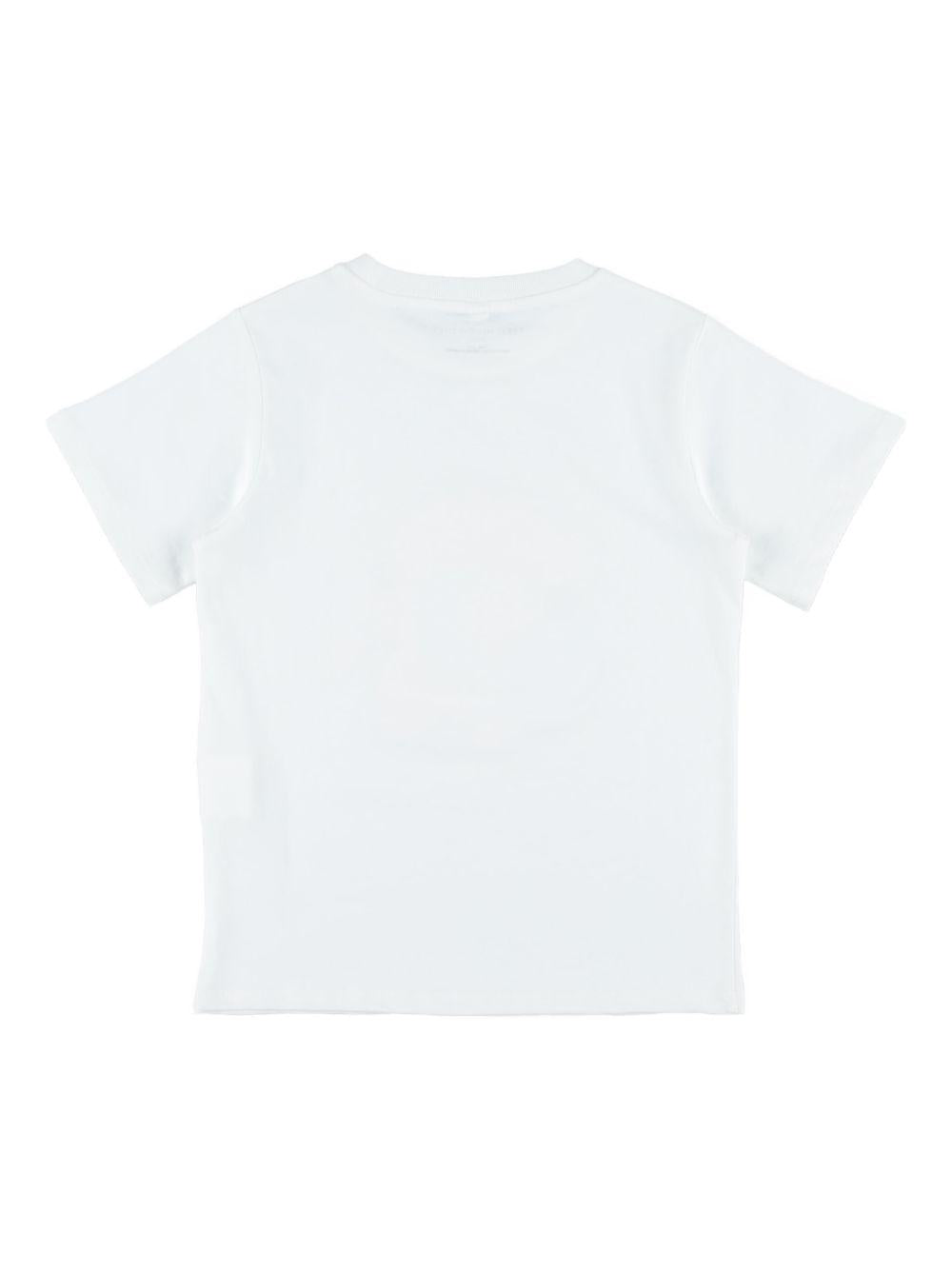 T-shirt per bambina Stella McCartney Kids bianca constampa grafica sul davanti TY8A61 Z0434 100 STELLA McCARTNEY KIDS 