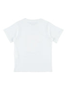 T-shirt per bambina Stella McCartney Kids bianca constampa grafica sul davanti TY8A61 Z0434 100 STELLA McCARTNEY KIDS 