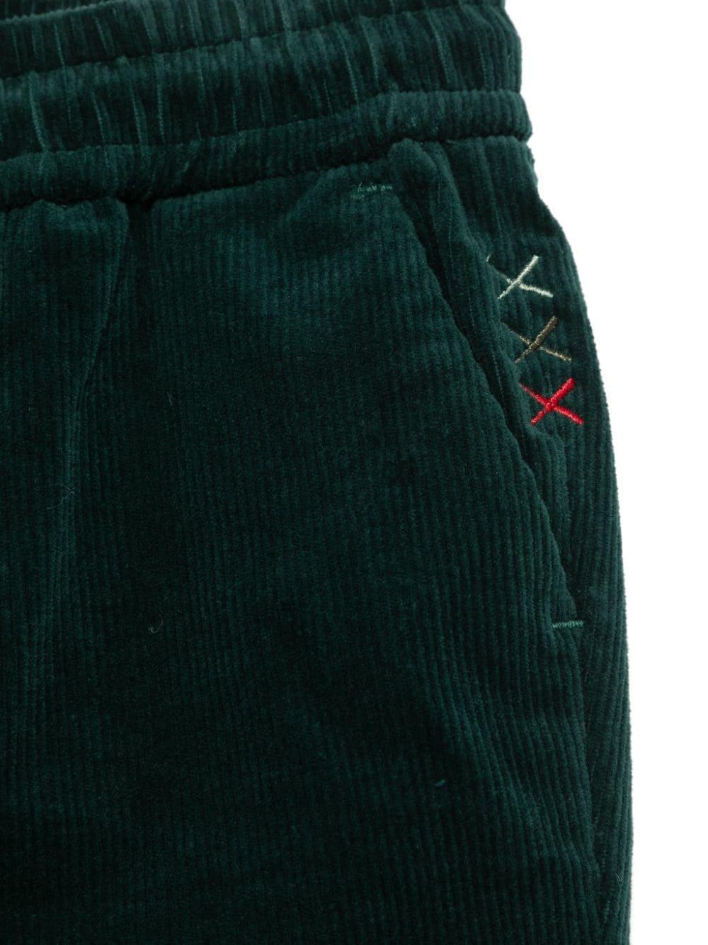 Chino per bambino Scotch & Soda verde affusolato a coste 177784 301 SCOTCH&SODA 