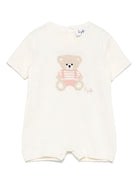Body per neonata Il Gufo beige con ricamo Bear P25TO272EM109 1032 IL GUFO 