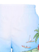 Costume per bambino Casablanca Kids blu con stampa fiori KSP26TR06302 ALOHA CASABLANCA KIDS 