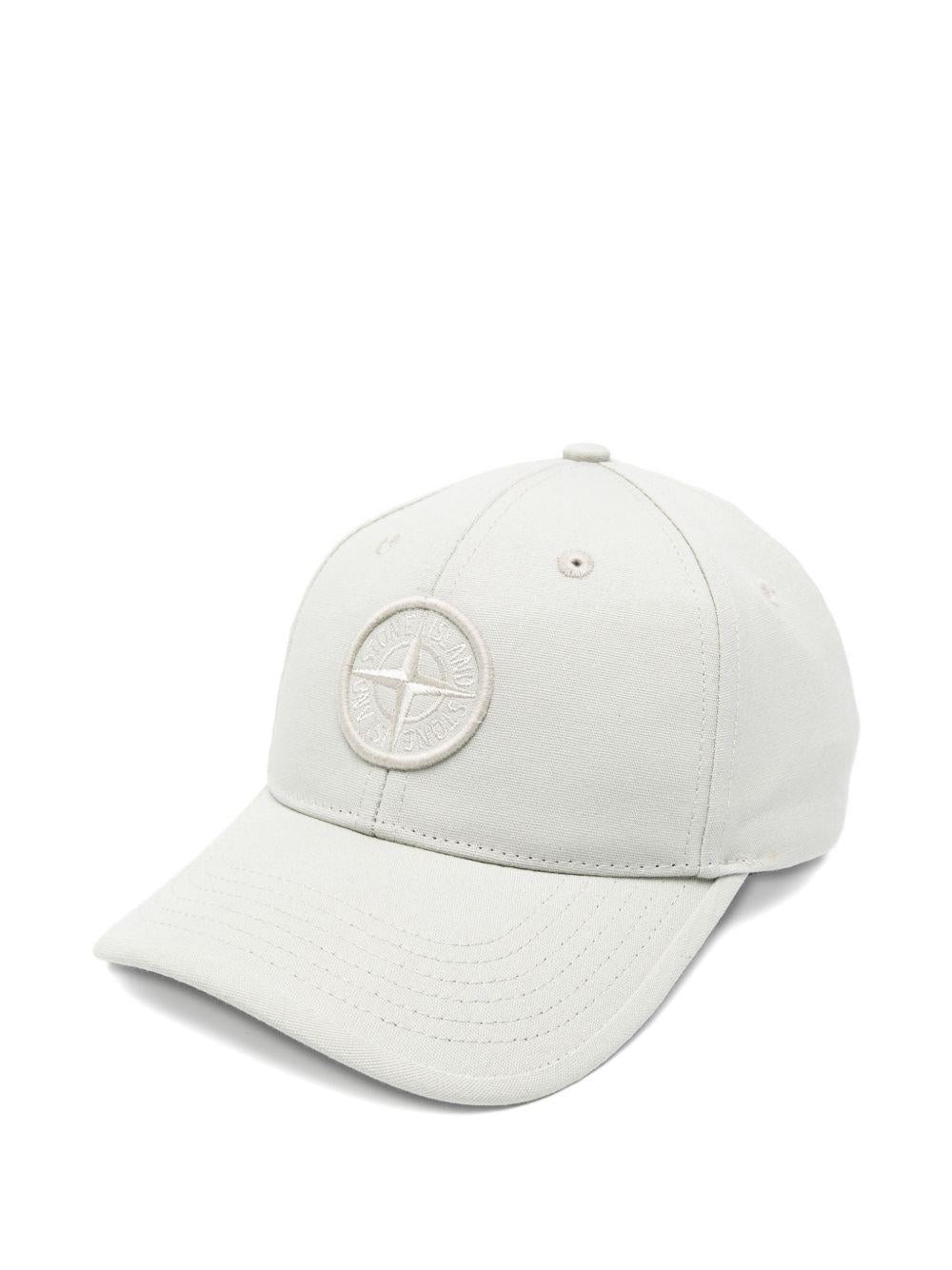 Cappello da baseball per bambino Stone Island Junior grigio con applicazione L1S169100001S0248 V0061 STONE ISLAND JUNIOR 